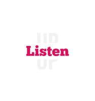 Listen UP 로고
